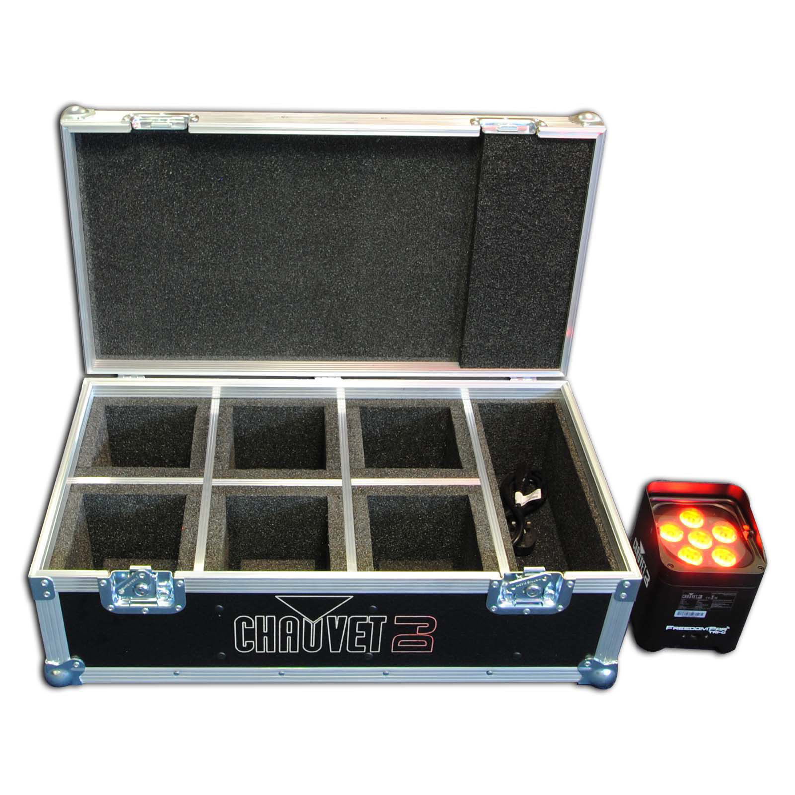 Chauvet 6 Way Freedom Par Quad-4 IP Flight Case